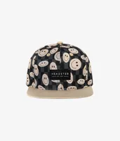 Smiley Snapback Black