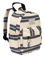 Backpack (Navy Striped Canvas)