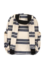 Backpack (Navy Striped Canvas)