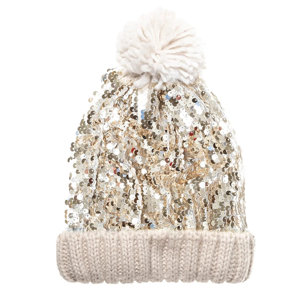 Shimmer Sequin Knitted Hat