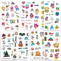 Non Toxic Temporary Tattoos For Kids (10 Sheets/ 150 Pcs)