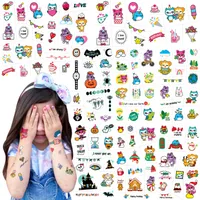 Non Toxic Temporary Tattoos For Kids (10 Sheets/ 150 Pcs)