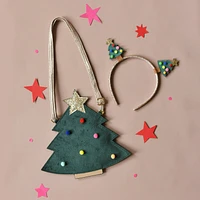 Velvet Christmas Tree Headband