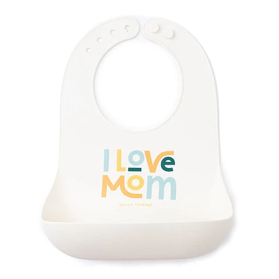 I Love Mom Wonder Bib