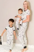 Bamboo Short Sleeve Pajama Set (Doodle Camp Print)