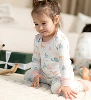 Bamboo Long Sleeve Pajama Set (Deer Forest Print)