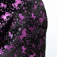 Starry Unicorn Microfleece Foil Print Balaclava (2-6X)