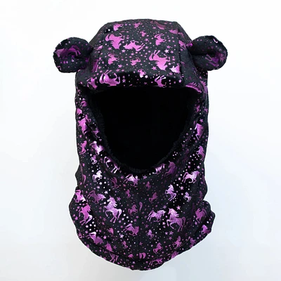 Starry Unicorn Microfleece Foil Print Balaclava (2-6X)