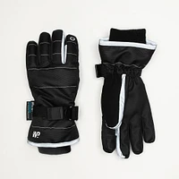 Black Stitch Reflective Ski Glove