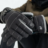 Black Stitch Reflective Ski Glove