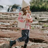 PINK PLAID SHIRT FLANNEL, CHILD