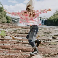 PINK PLAID SHIRT FLANNEL, CHILD