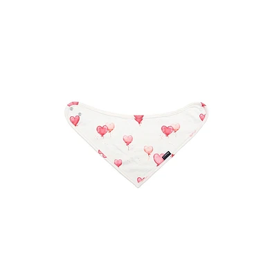 Bandana Bib - Heart Balloons