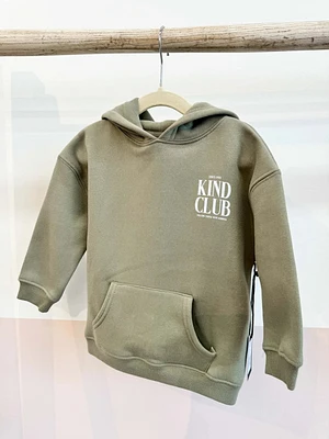 Kind Club" Kids Big Sister Hoodie