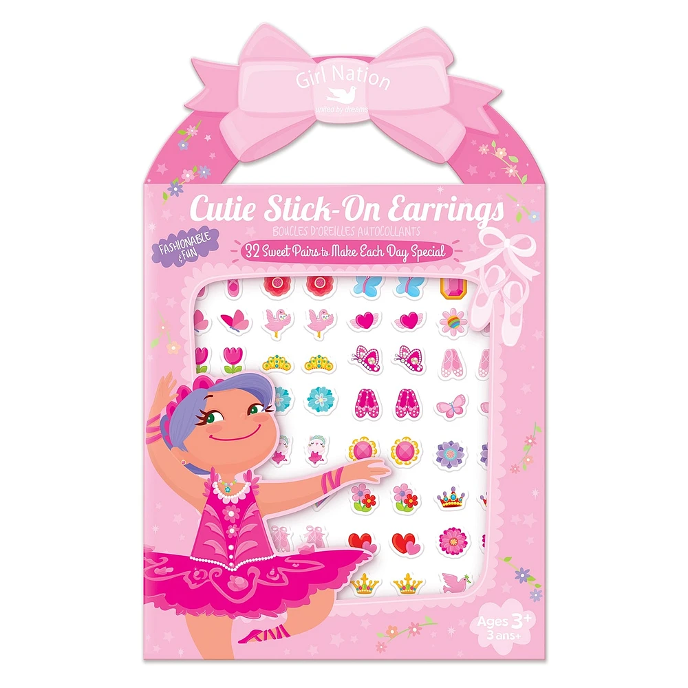 Cutie Stick-On Earrings | Pretty Ballerina