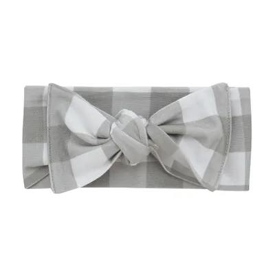 Adjustable Headband - Sage Plaid