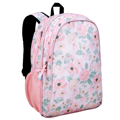 Floral Watercolor 15 Inch Backpack