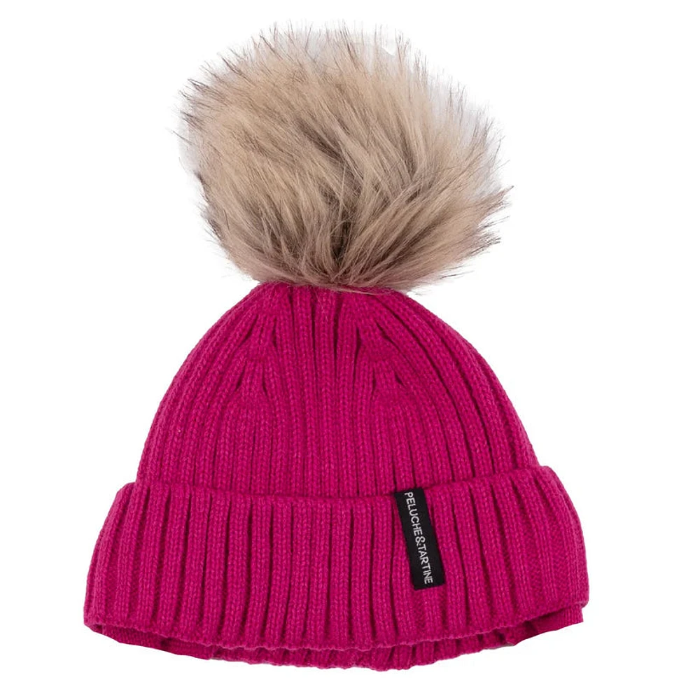 Charlotte Girls Magenta Knit Hat