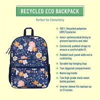 Wildflower Bloom Recycled Eco Backpack