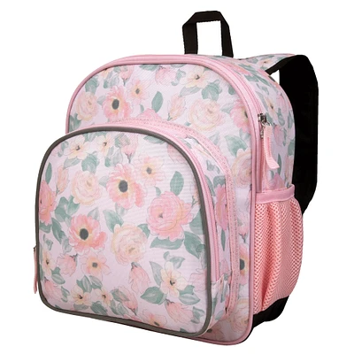 Floral Watercolor 12 Inch Backpack