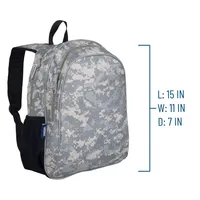 Digital Camo 15 Inch Backpack