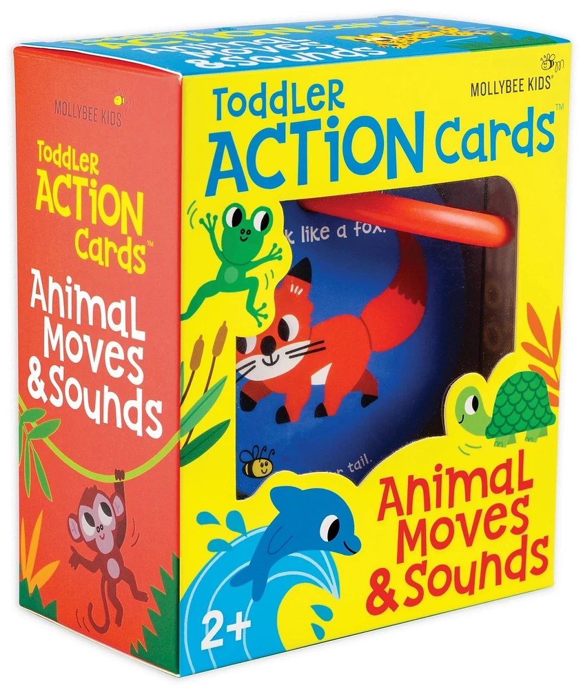 Toddler Action Cards Animal Moves and Sounds Game