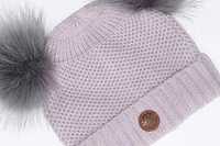 Soft Touch Knit Two Pompom Hat (Multiple Colours)