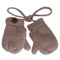 Cotton Knit Mittens (Multiple Colors)