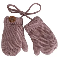 Knit Corded Soft Touch Mittens (Multiple Colours)