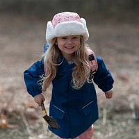 Kids Insulated Winter Hats | Pink Rainbow