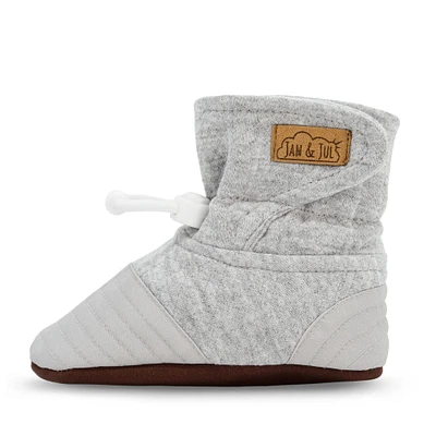 Adjustable Stay-Put Lite Booties | Pebble Grey