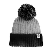 Two Tone Grey/Black with Pom