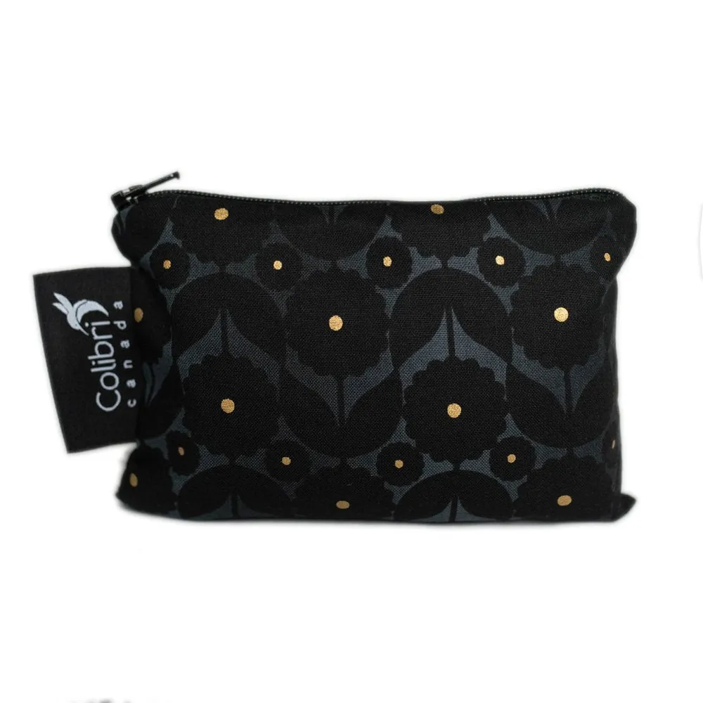 Midnight Flower Reusable Snack Bag