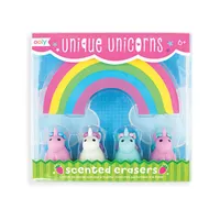 unique unicorn strawberry scented erasers