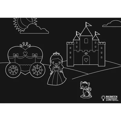 Chalkboard Princess Placemat