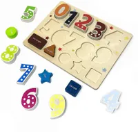 Number and Shape Puzzle Toddler Learning Puzzle Shape Sorter