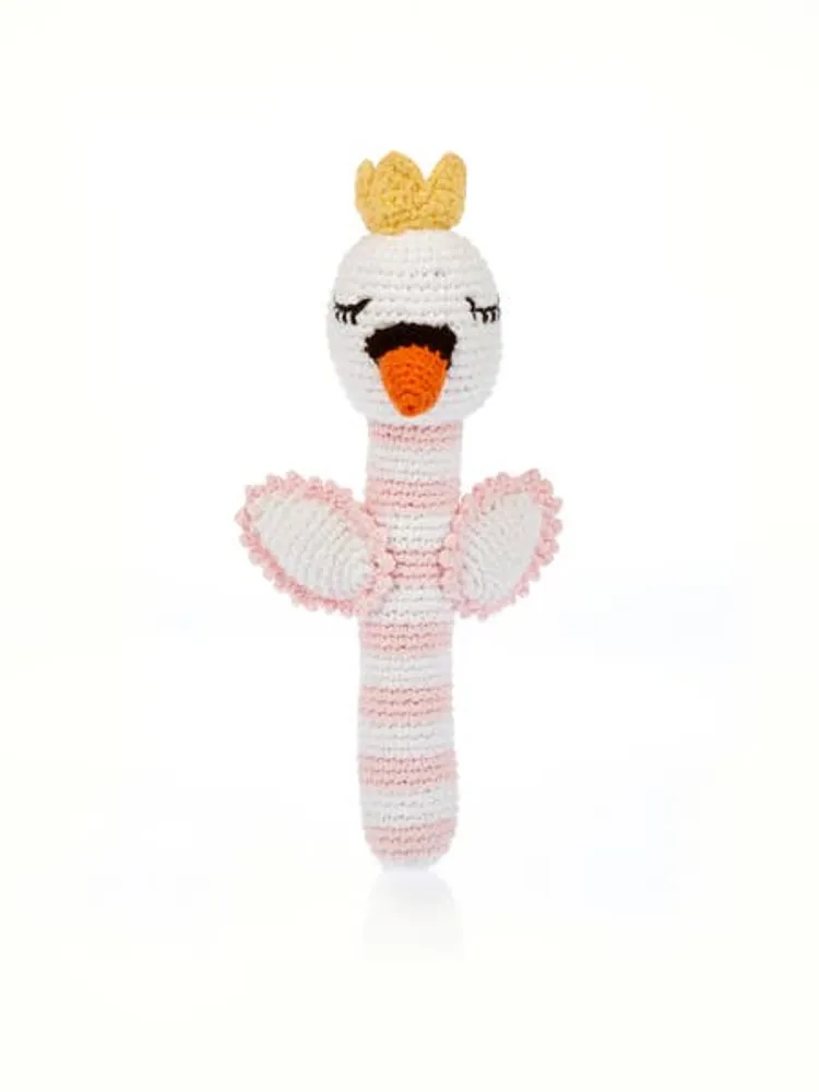 Swan Rattle Stick