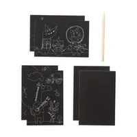 safari party scratch and scribble mini scratch art kit