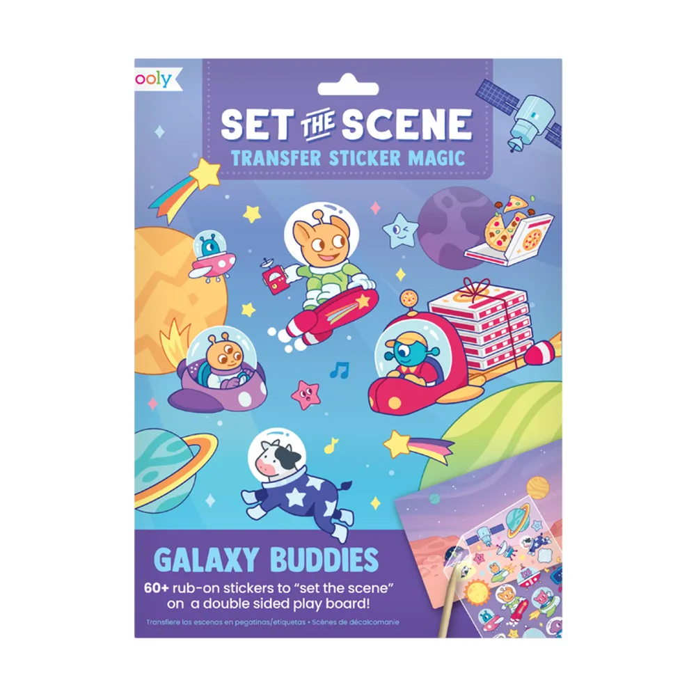 set the scene transfer stickers magic - galaxy buddies