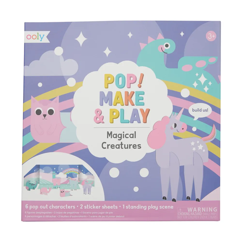 pop! make and play activity scene - magical creatures