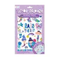 tattoo-palooza temporary tattoos - mermaid magic - 3 sheets