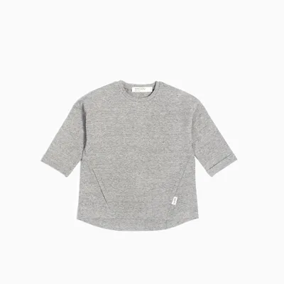 "MILES BASIC" HEATHER GREY TUNIC TOP