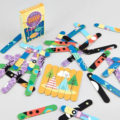 Puzzle Sticks Card Game