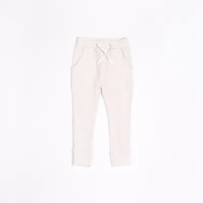 Heathered Oatmeal Modal Rib Jogger