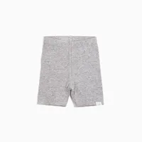 ‘’MILES BASIC’’ HEATHER GREY BIKER SHORT