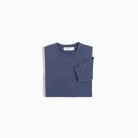 ‘’MILES BASIC’’ MARLED BLUE SWEATER