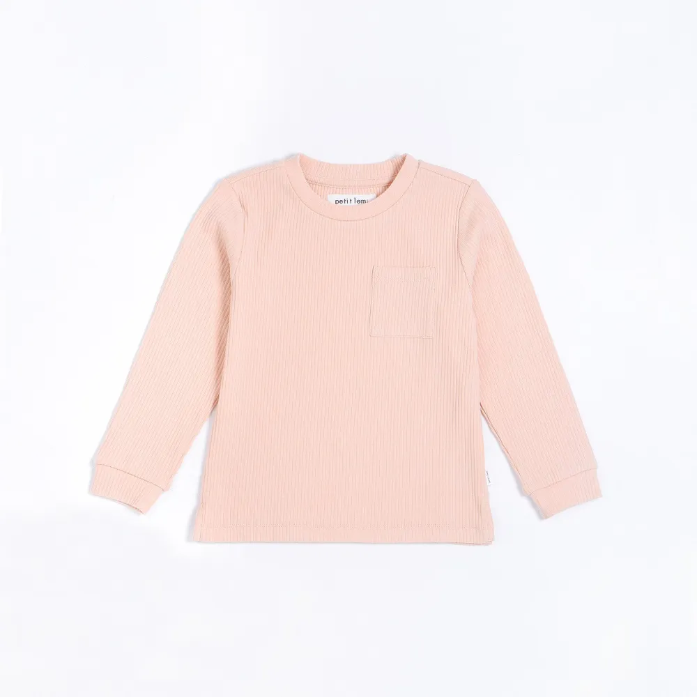 Rose Modal Rib Long-Sleeve T-Shirt