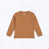 Golden Wheat Modal Rib Long-Sleeve T-Shirt