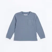 Blue Dusk Modal Rib Long-Sleeve T-Shirt