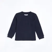 Caviar Black Modal Rib Long-Sleeve T-Shirt